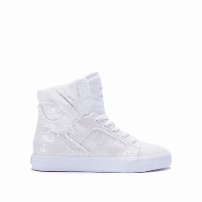 Supra SKYTOP - Lasten Matalavartiset Tennarit - Valkoinen